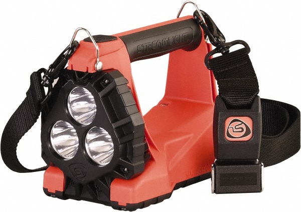 Streamlight White, Blue LED Bulb, 1,200 Lumens, Spotlight/Lantern Flashlight - Orange Polycarbonate Body, 1 3.7V Lithium-Ion Battery Included