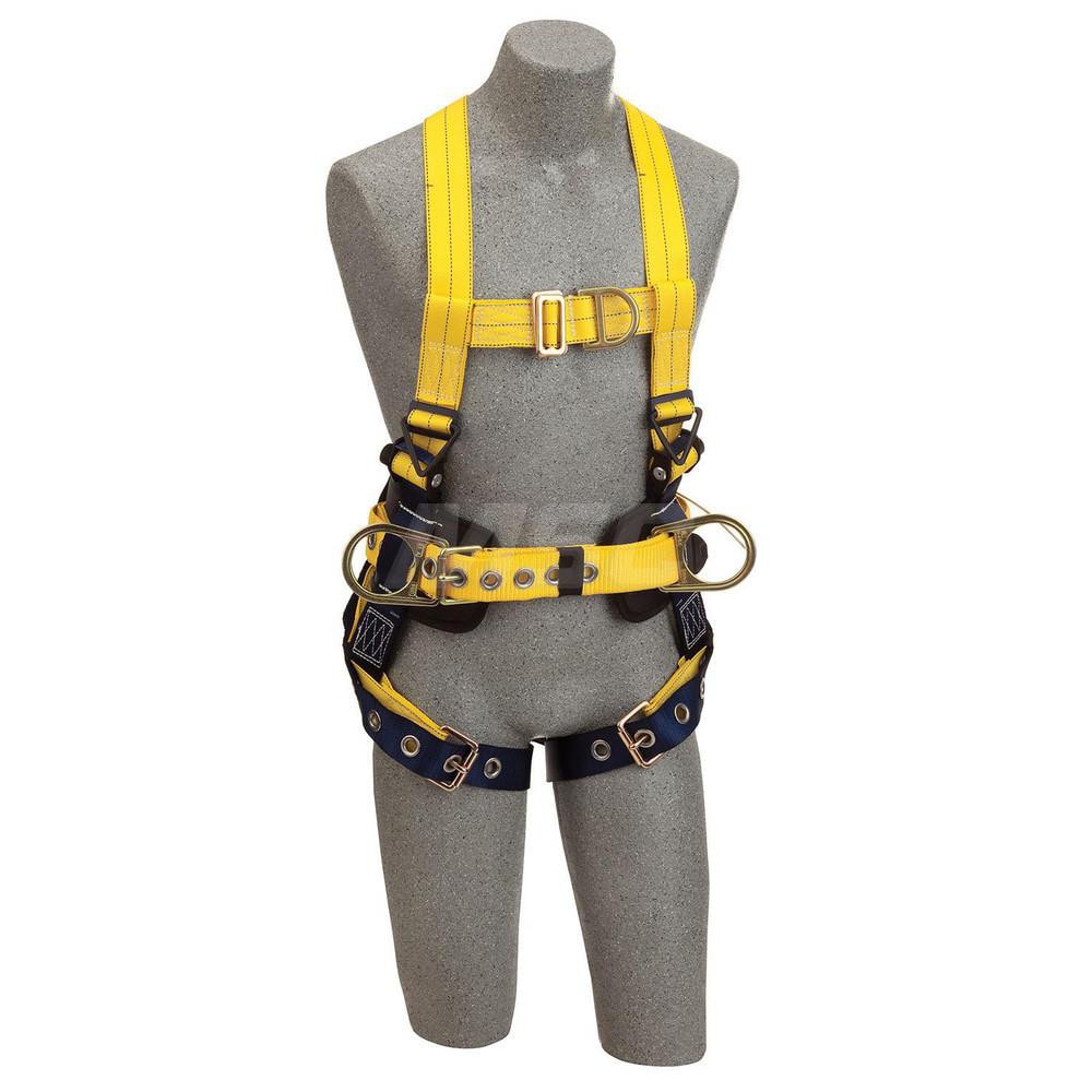 Fall Protection Harnesses: 420 Lb, Construction Style, Size Small, For Climbing & Positioning, Polyester, Back Front & Side