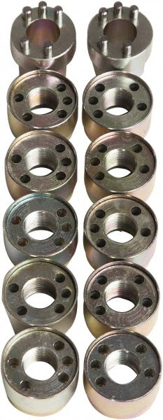 Jendyk Heavy Duty Truck & Trailer Wheel Lock Set, Set of 10 Lock Nuts, 2 Keys - X2K10N22Z