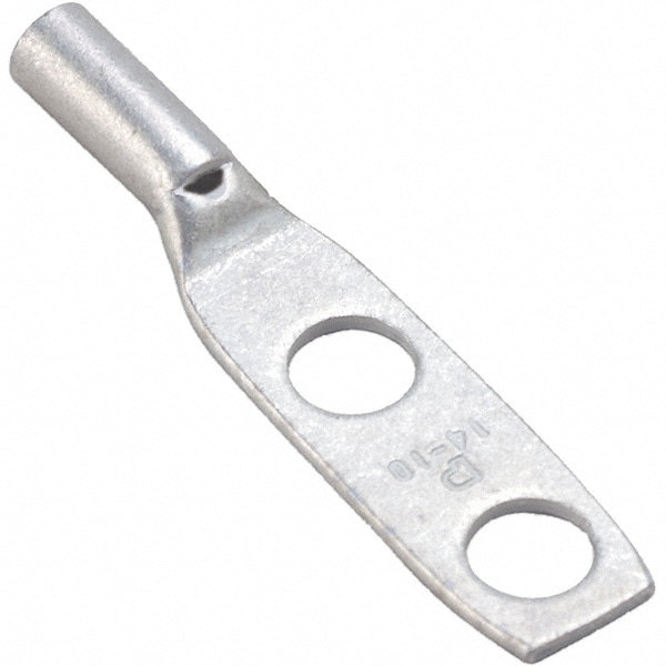 Right Angle Ring Terminal: Non-Insulated, 14 to 10 AWG, Compression Connection