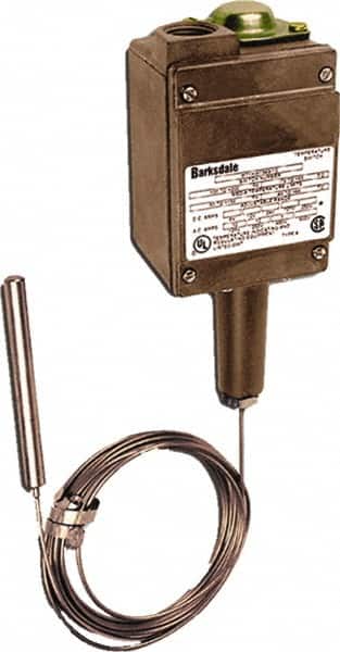 Barksdale T2H-S251-3-A 50 to 250°F Remote Mount Temperature Switch 