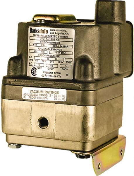 Barksdale DPD1T-H18SS Differential Pressure Switch: 1/8" NPTF Thread 