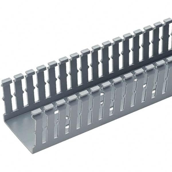 "Wire Duct: Slotted Wall, 2.12" High, Screw Mount"