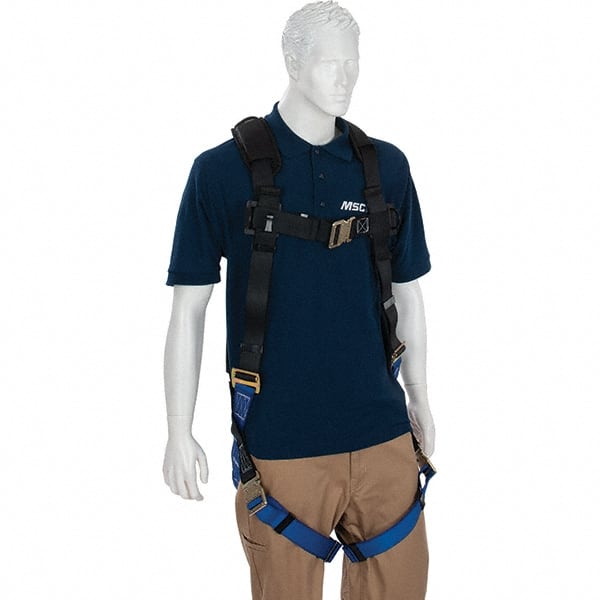 Fall Protection Harnesses: 310 Lb, Quick-Connect Style, Size X-Large, Polyester