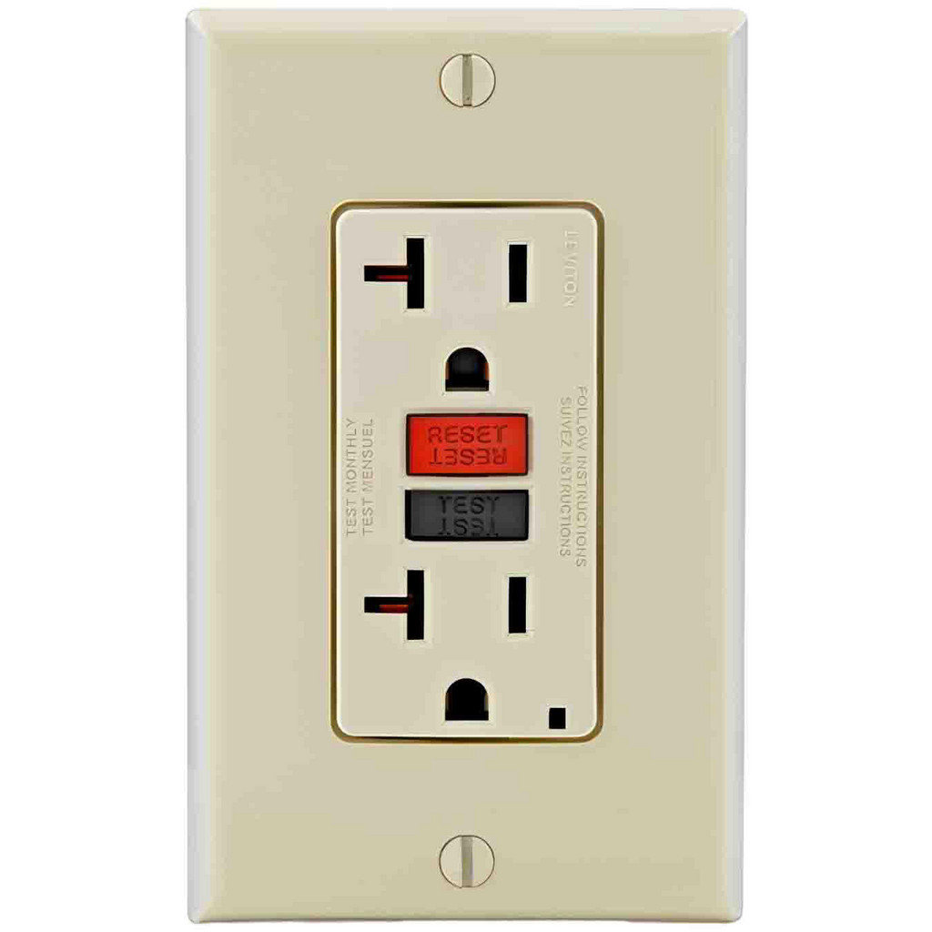 Leviton 20A/125V SMARTLOCK HOPITAL GRADE RECEPTACLE | Part #GFNT2-HGI