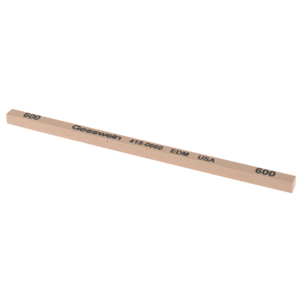 Square Polishing Stone: Aluminum Oxide, 5/32" Wide, 5/32" Thick, 4" OAL