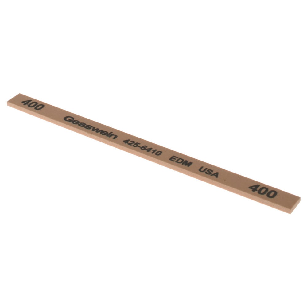 Rectangle Polishing Stone: Aluminum Oxide, 1/4" Wide, 1/16" Thick, 4" OAL