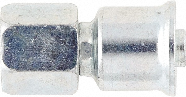Hydraulic Hose Female JIC 37 ° & SAE 45 ° Dual Flare Swivel Nipple Fitting: 8 mm, 3/4-16, 2,000 psi