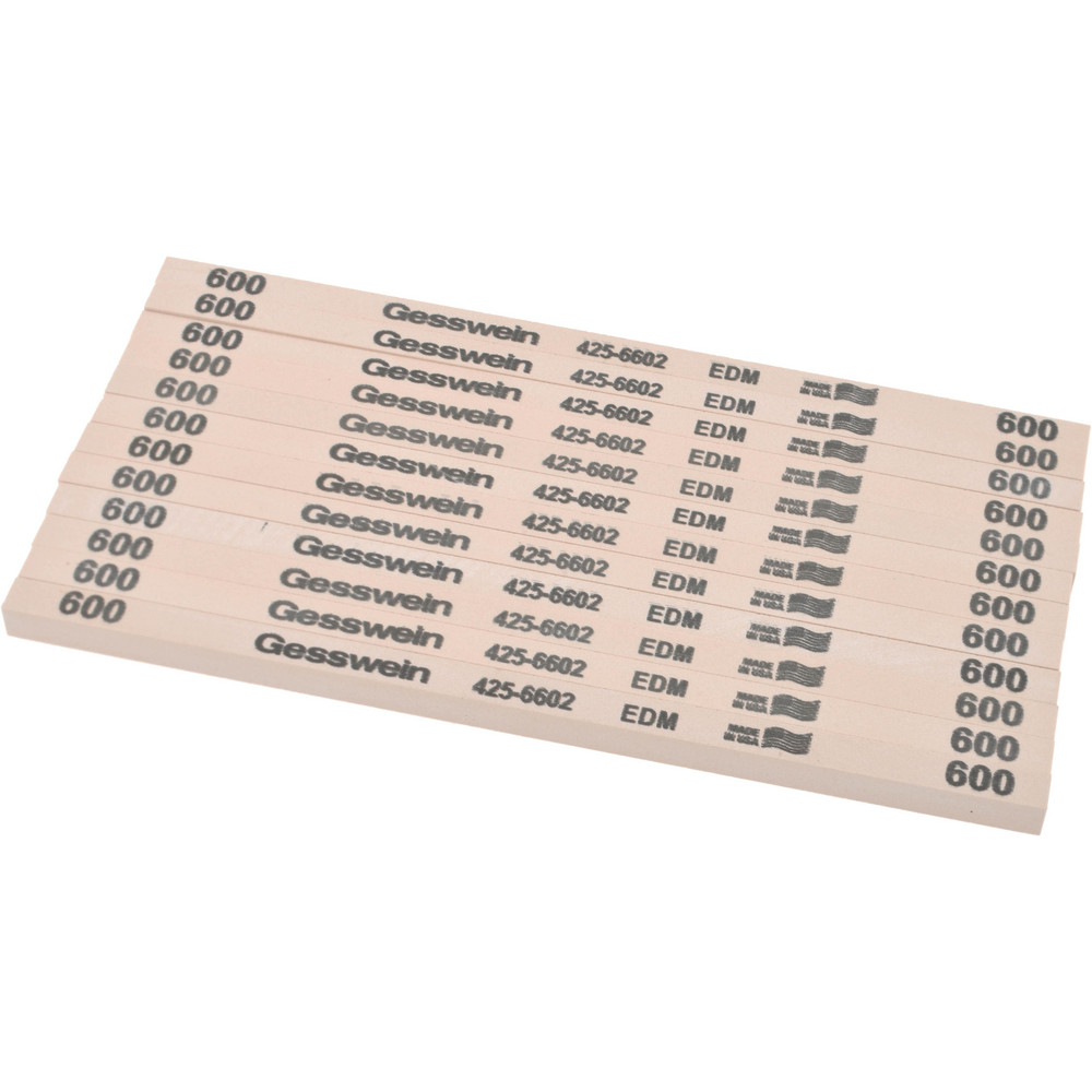 Square Polishing Stone Aluminum Oxide, 1/4" Wide, 1/4" Thick, 6" OAL