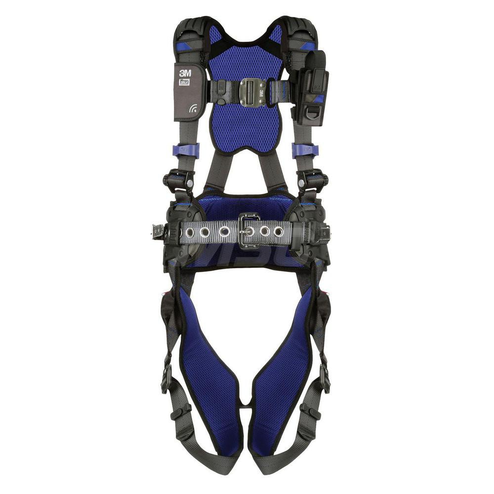 Fall Protection Harnesses: 420 Lb, Vest Style, Size Medium, For Construction, Polyester, Back