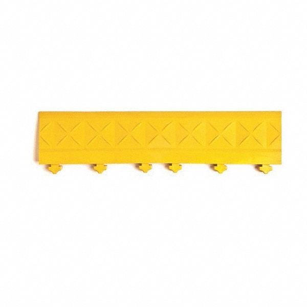 Ergo Advantage A4-Y Anti-Fatigue Modular Tile Mat: Dry Environment, 18" Length, 4" Wide, 1" Thick, Yellow Image