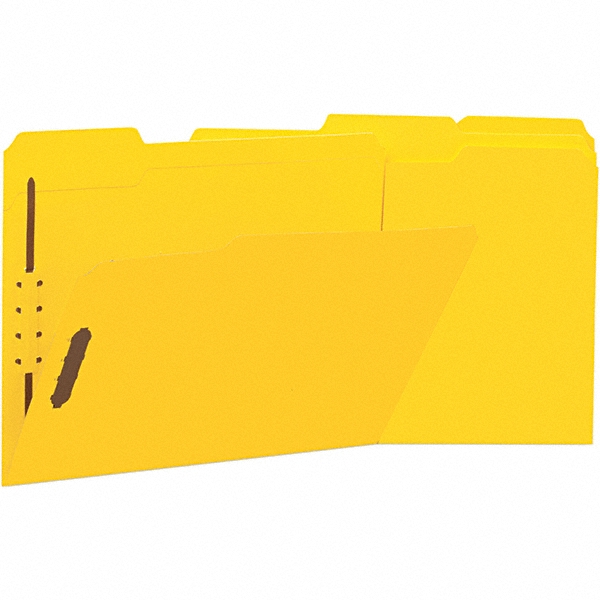 UNIVERSAL File Folders with Top Tab Letter, Yellow, 50/Pack MSC
