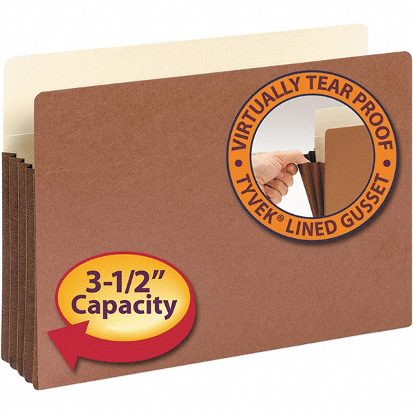 SMEAD Expanding Wallet Legal, Redrope, 10/Pack MSC Direct