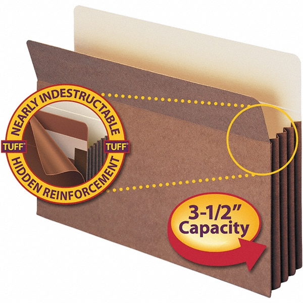 SMEAD Expanding Wallet Legal, Redrope, 10/Pack MSC Direct