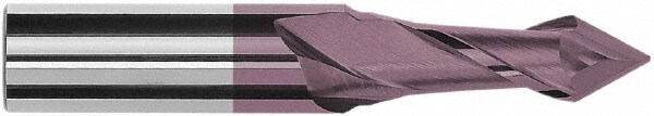 Drill Mill: 2 Flutes, 60 ° Point, Solid Carbide