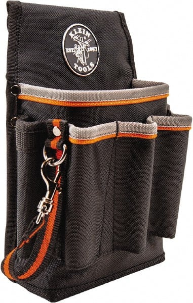 Tool Pouch: 6 Pockets, Black