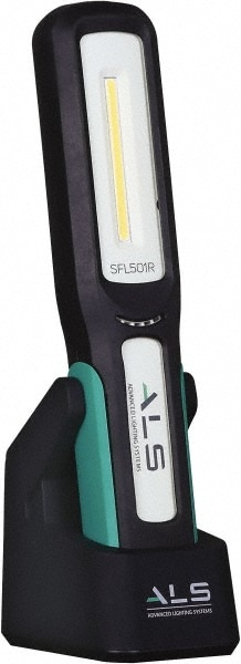 3 Volt, Black & Turquoise Straight Folding Work Light