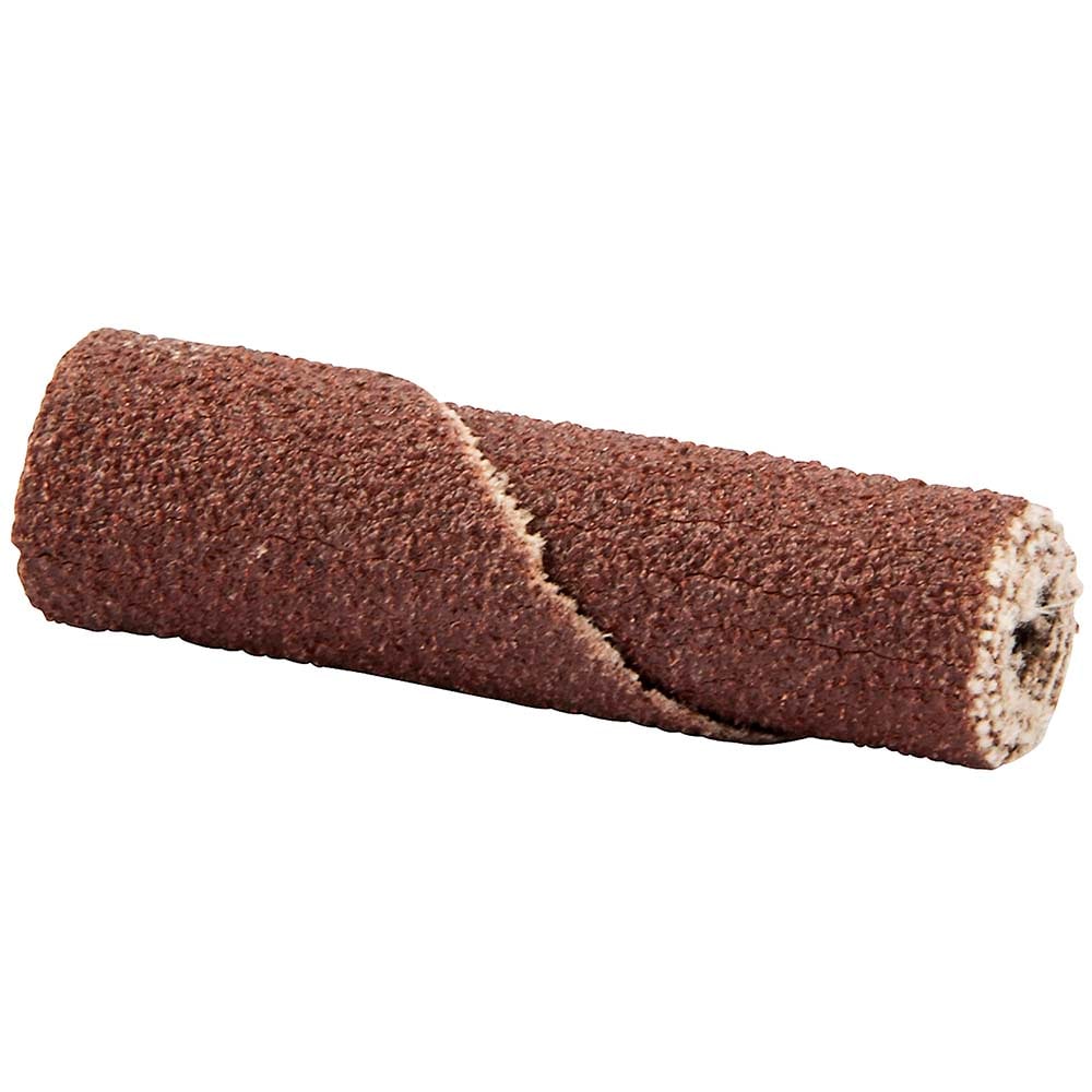 Straight Cartridge Roll: 3/8" Dia, 60 Grit, Aluminum Oxide