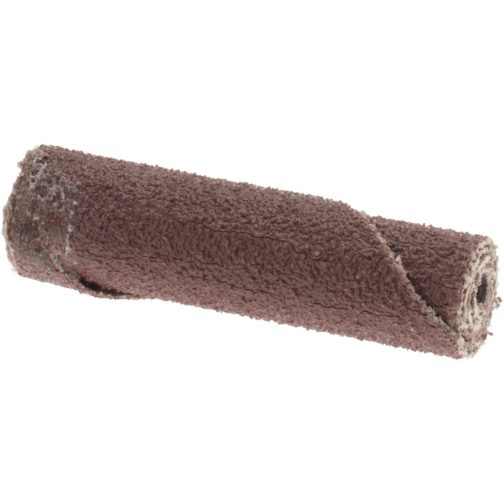 Straight Cartridge Roll: 3/8" Dia, 80 Grit, Aluminum Oxide