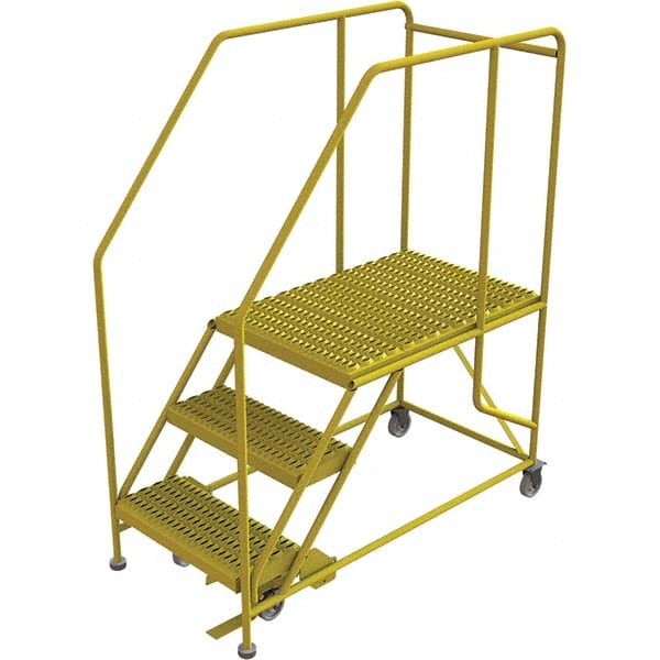 TRI-ARC - 3-Step Steel Work Platform: 800 lb Capacity, 24