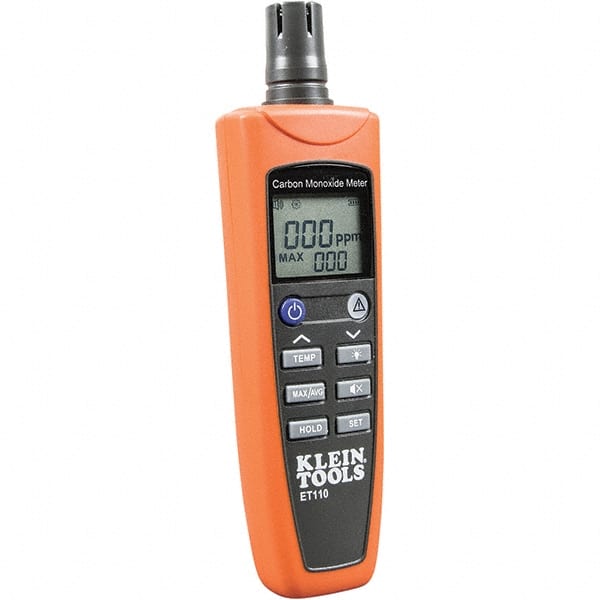 Klein Tools ET110 Multi-Gas Detector: Carbon Monoxide, Audible & Visual Signal, LCD 