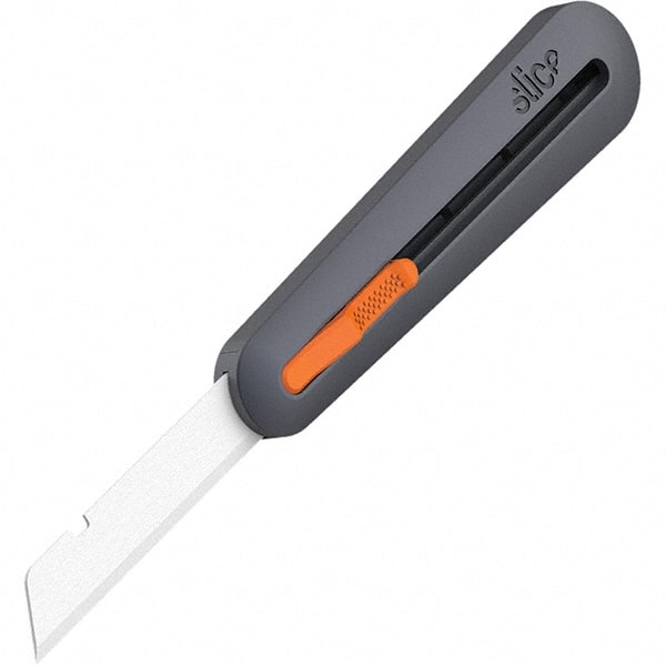 Utility Knife: 6.1" Handle Length, Rounded Tip