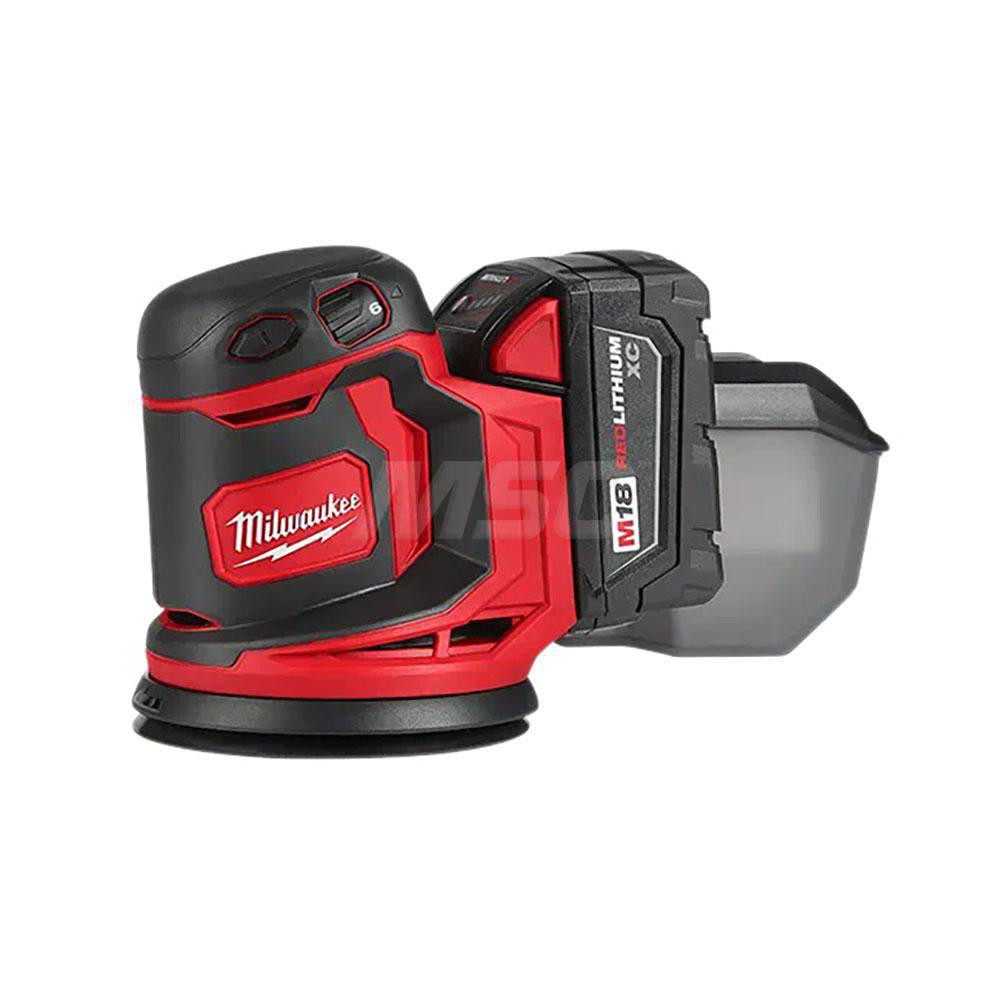 Milwaukee Tool Electric Orbital Sanders; Pad Shape Round; Batteries
