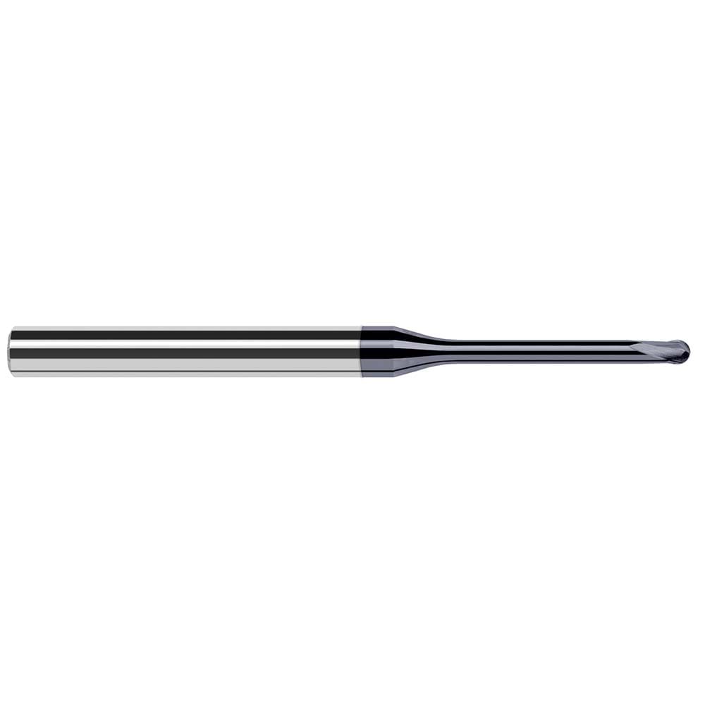 Harvey Tool 919147-C6 Ball End Mill: 0.047" Dia, 0.038" LOC, 2 Flute, Solid Carbide Image