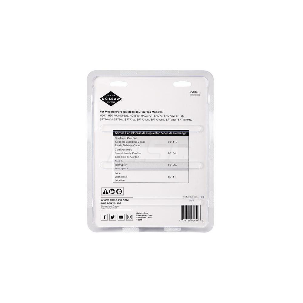 Skilsaw Power Saw Parts; Product Type Cord Assembly; Cord Assembly