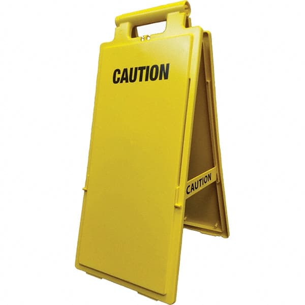 PRO-SAFE 03-600-43 Caution, 11" Wide x 24" High, Polypropylene A-Frame Floor Sign 