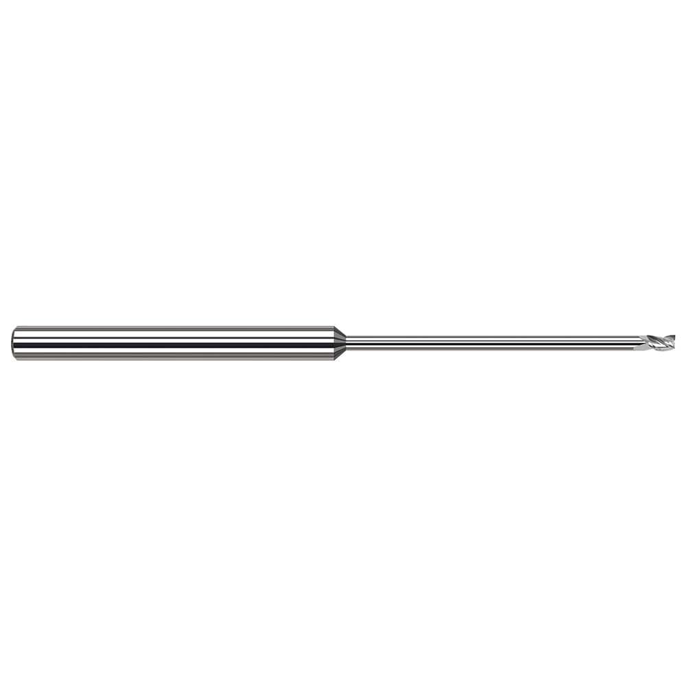 Harvey Tool 58362 Square End Mill: 1/16 Dia, 3/32 LOC, 1/8 Shank Dia, 2-1/2 OAL, 3 Flutes, Solid Carbide Image