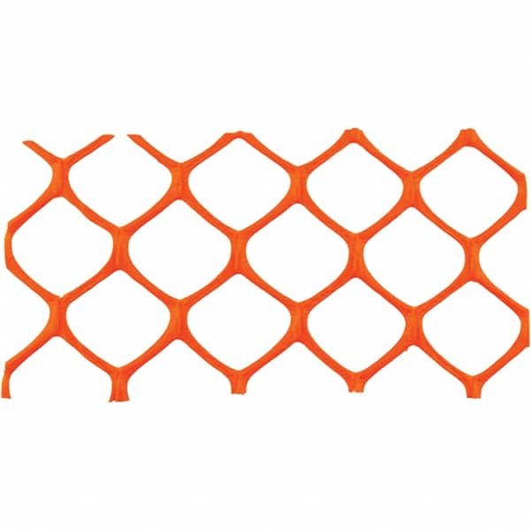 50' Long x 4' High, Orange Reusable Safety Fence
