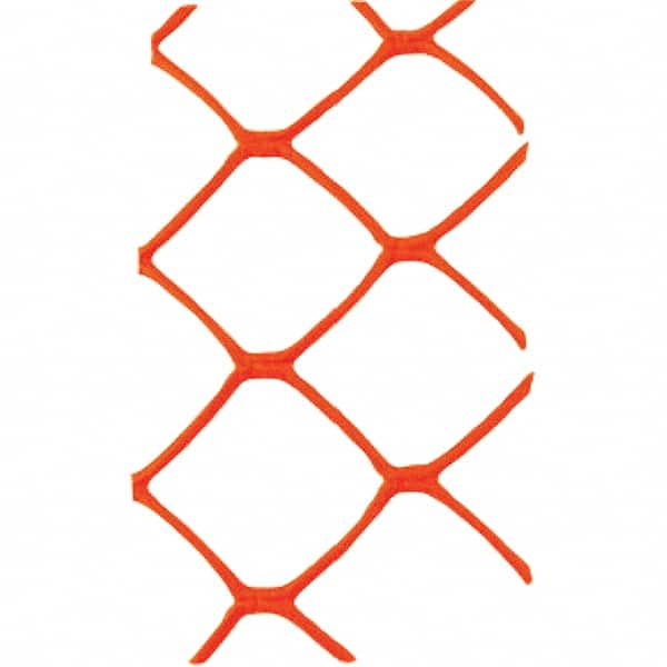 100' Long x 4' High, Orange Reusable Safety Fence