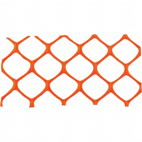 50' Long x 5' High, Orange Reusable Safety Fence