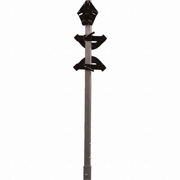 3-3/4' High, Traffic Sign Mounting Hardware - Aluminum, Compatible with 93" High x 48" Wide Signs, Silver