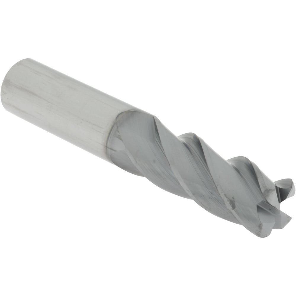 Accupro 6504264 Corner Radius End Mill: 5/8" Dia, 1-5/8" LOC, 0.09" Radius, 4 Flutes, Solid Carbide 