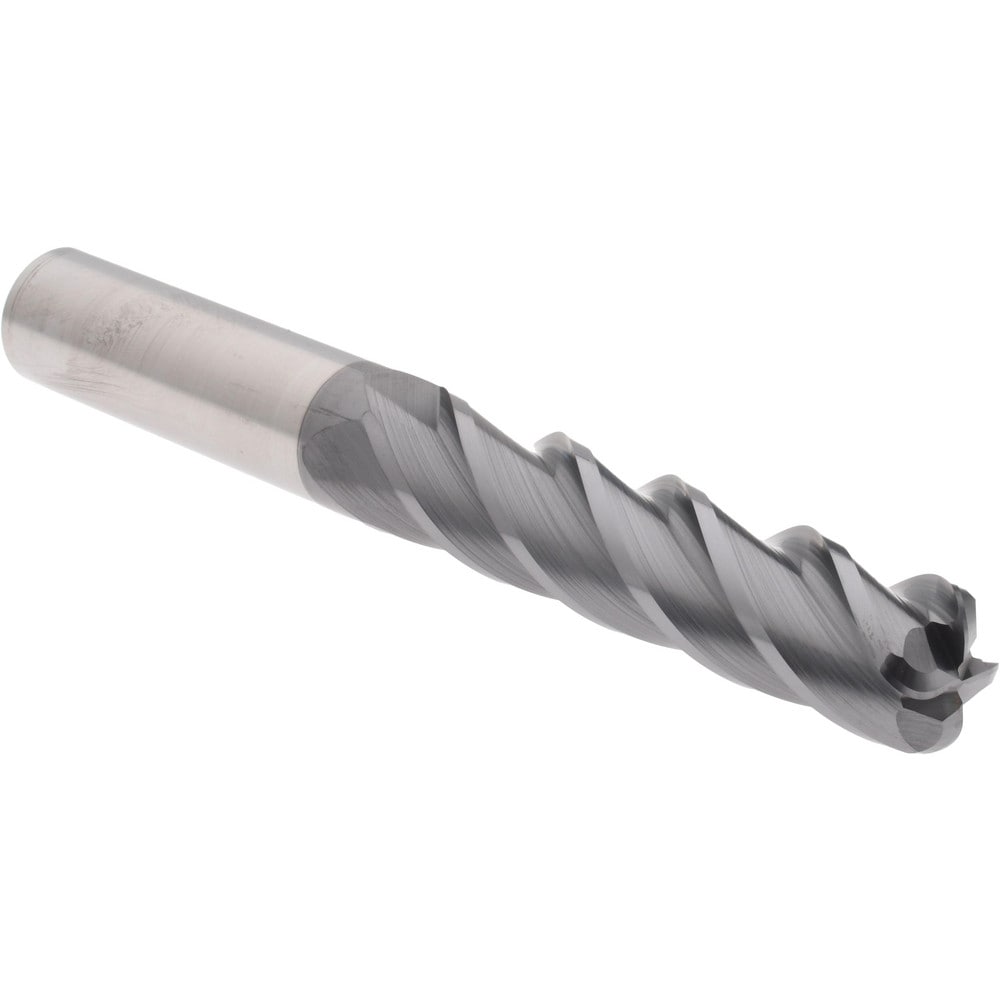 Accupro 6504282 Corner Radius End Mill: 3/4" Dia, 3-1/4" LOC, 0.19" Radius, 4 Flutes, Solid Carbide Image