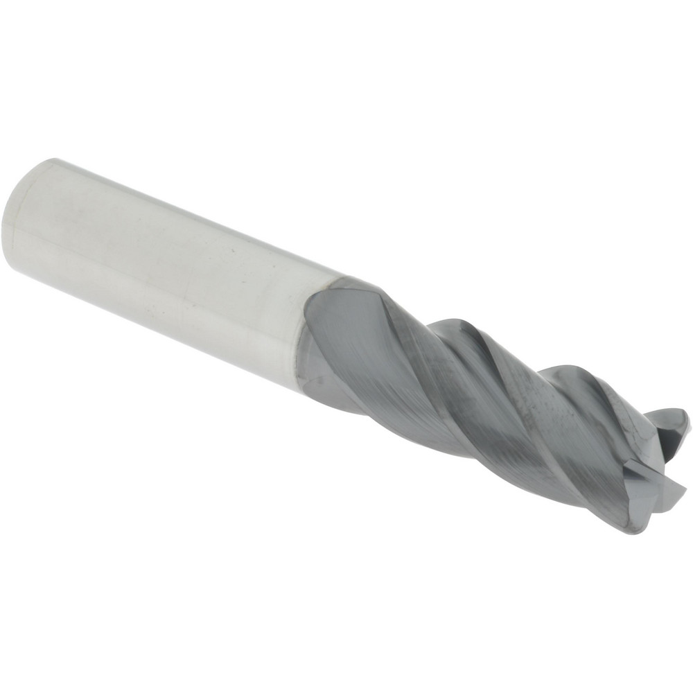 310307 Corner Radius End Mill: 1/2" Dia, 1-1/4" LOC, 38 deg Helix, Corner Radius End, Centercutting Series HS  