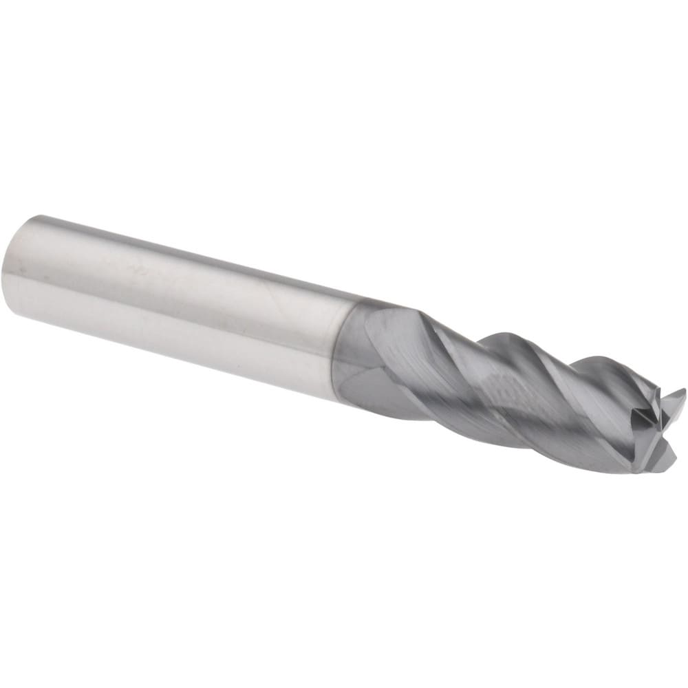 Accupro 6504331 Corner Radius End Mill: 3/8" Dia, 7/8" LOC, 0.03" Radius, 4 Flutes, Solid Carbide Image