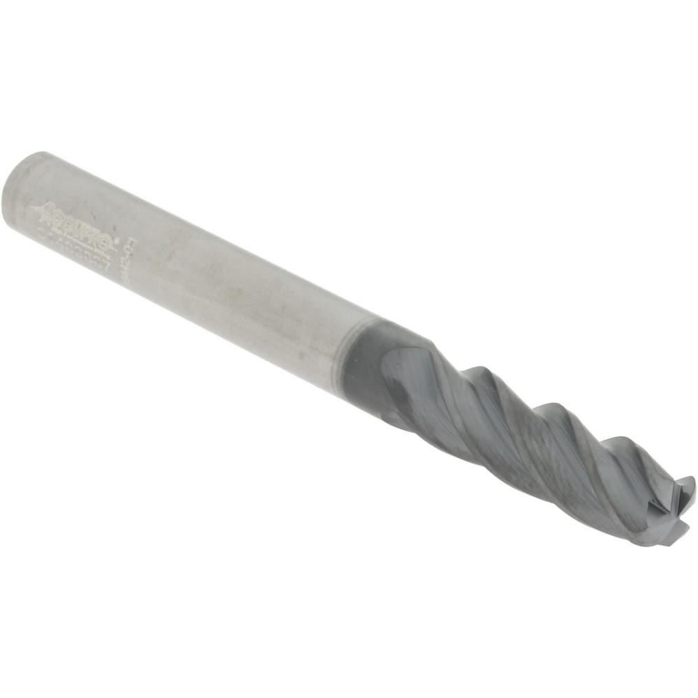 Accupro 6504335 Corner Radius End Mill: 5/16" Dia, 1" LOC, 0.09" Radius, 4 Flutes, Solid Carbide Image