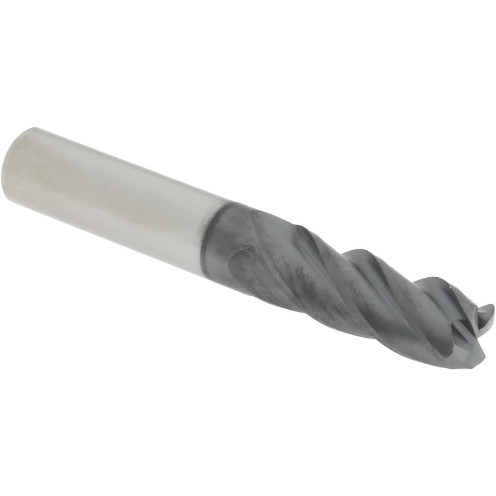 Accupro 6504337 Corner Radius End Mill: 3/8" Dia, 1" LOC, 0.06" Radius, 4 Flutes, Solid Carbide Image