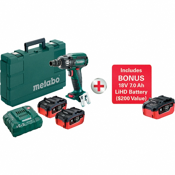 Metabo 1/2" Drive 18 Volt Pistol Grip Cordless Impact Wrench