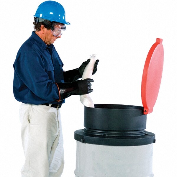 11" High x 24-1/2" Diam, Polyethylene, Open Head Funnel