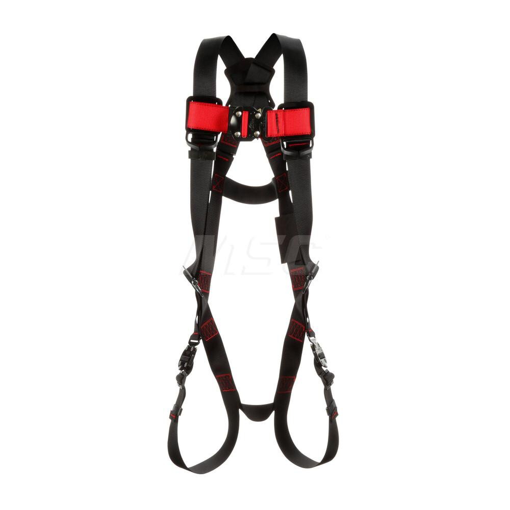 Fall Protection Harnesses: 420 Lb, Vest Style, Size Medium & Large, For General Industry, Polyester, Back