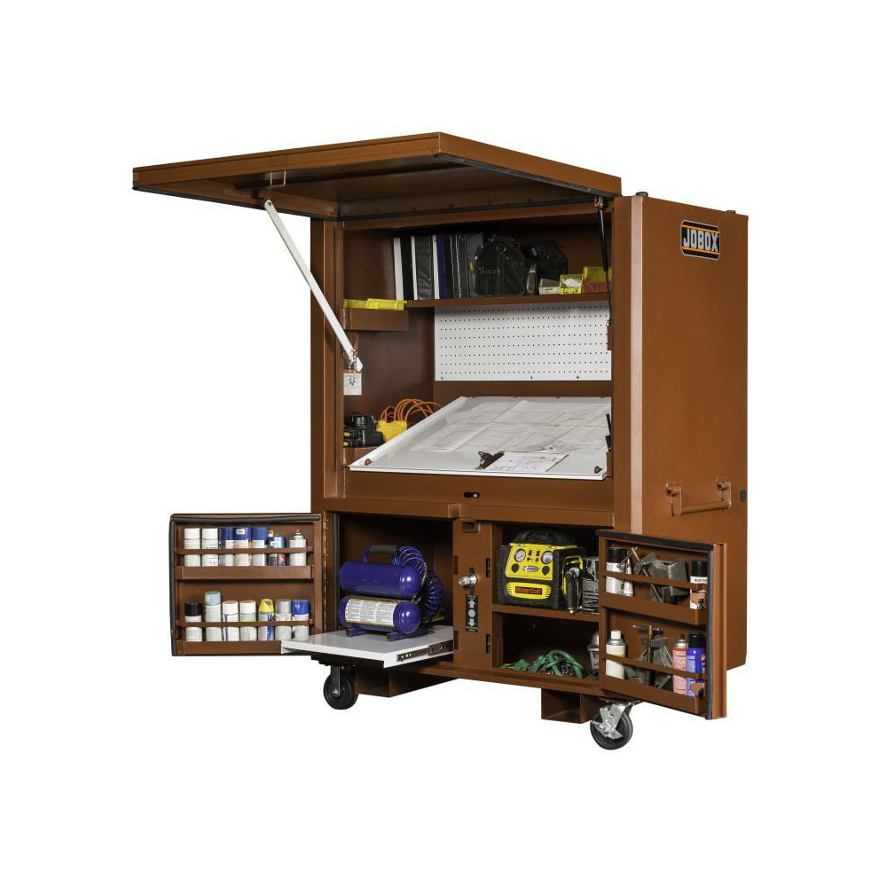 Jobox Job Site Tool Box 29.88" Deep, 80" High MSC Industrial Supply Co.