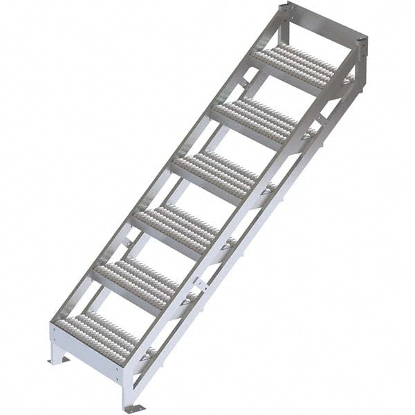 TRI-ARC - Aluminum Wall Mounted Ladder: 6 Steps | MSC Industrial Supply Co.