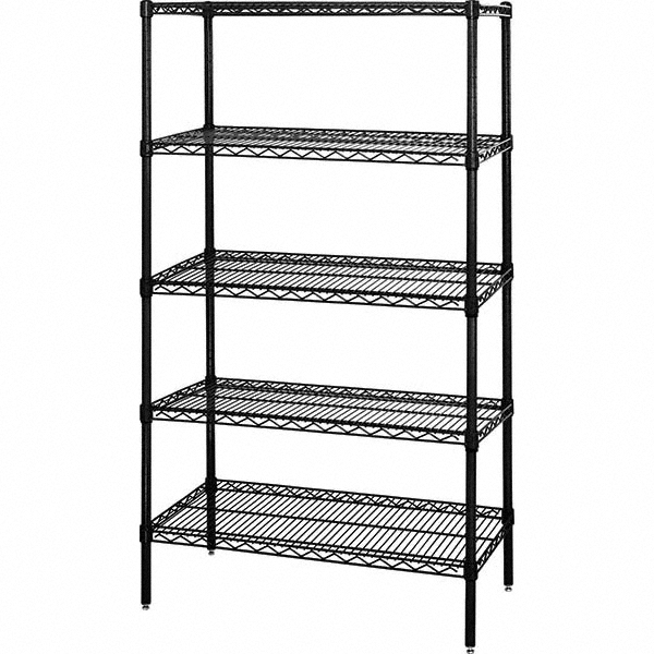 Add-On Unit Wire Shelving: 5 Shelves - 18" Wide, 72" Deep, 54" High