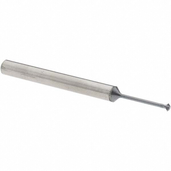 Double Angle Milling Cutter: 90 °, 1/16" Cut Dia, 1/32" Cut Width, 1/8" Shank Dia, Solid Carbide