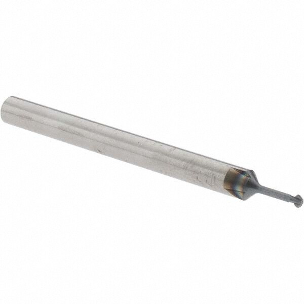Double Angle Milling Cutter: 90 °, 1/16" Cut Dia, 1/32" Cut Width, 1/8" Shank Dia, Solid Carbide