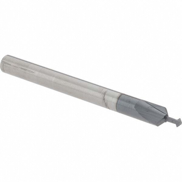 Double Angle Milling Cutter: 90 °, 1/16" Cut Dia, 1/32" Cut Width, 1/8" Shank Dia, Solid Carbide